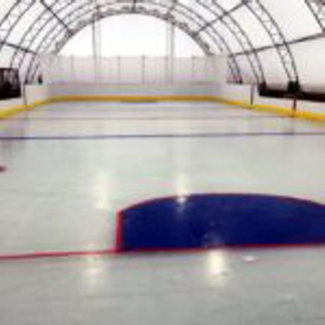 Covered Ice Skating Hockey Rink