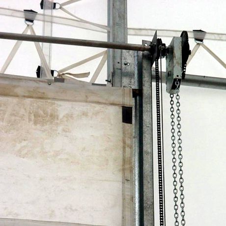 Fabric Shelter Chain Hoist Door