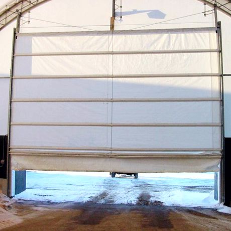 Fabric Shelter Winch Accutrack Door